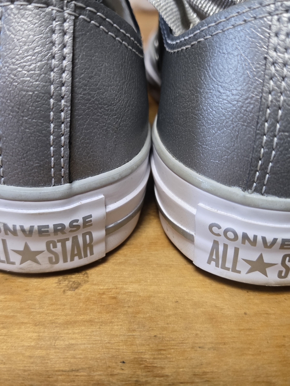 Converse Silver Low Top All Star Sneakers